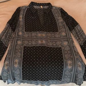 Large Free People cotton tunic top - worn once!